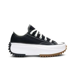 Converse Run Star Hike Mens 9 Womens 10.5 Black/White Platform Low Top Sneakers